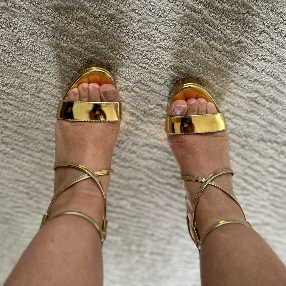 Christian Louboutin Gold Shoes 36 - Picture 14 of 15